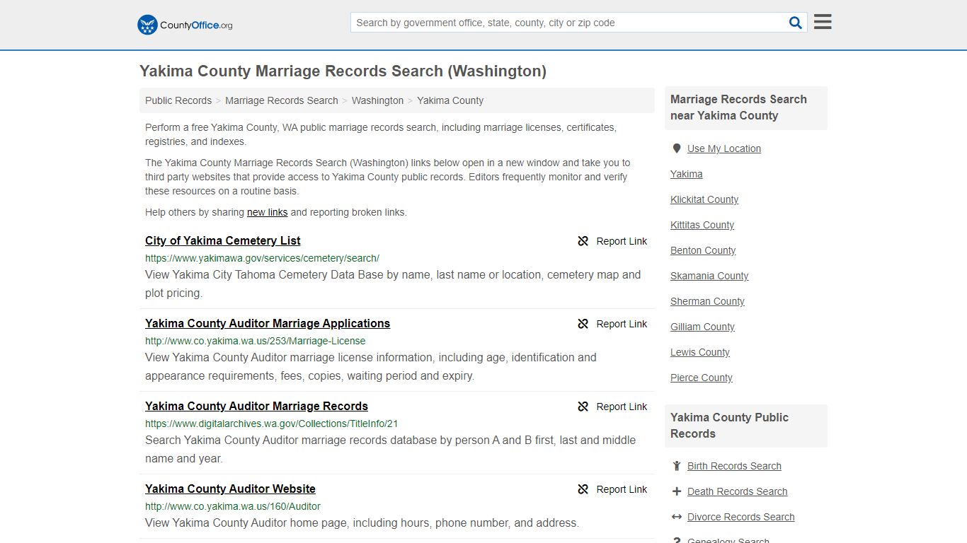 Marriage Records Search - Yakima County, WA (Marriage ...